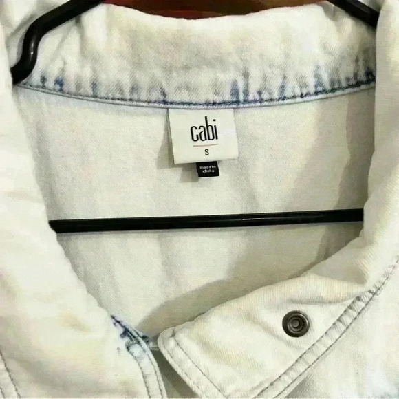 Cabi Bleached Drew Jacket Size Small - Picture 6 of 11